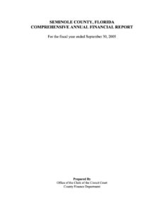 2005 Annual Comprehensive Financial Report